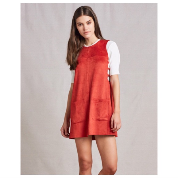 TULAROSA SLEEVELESS FAUX SUEDE DRESS - Picture 5 of 5